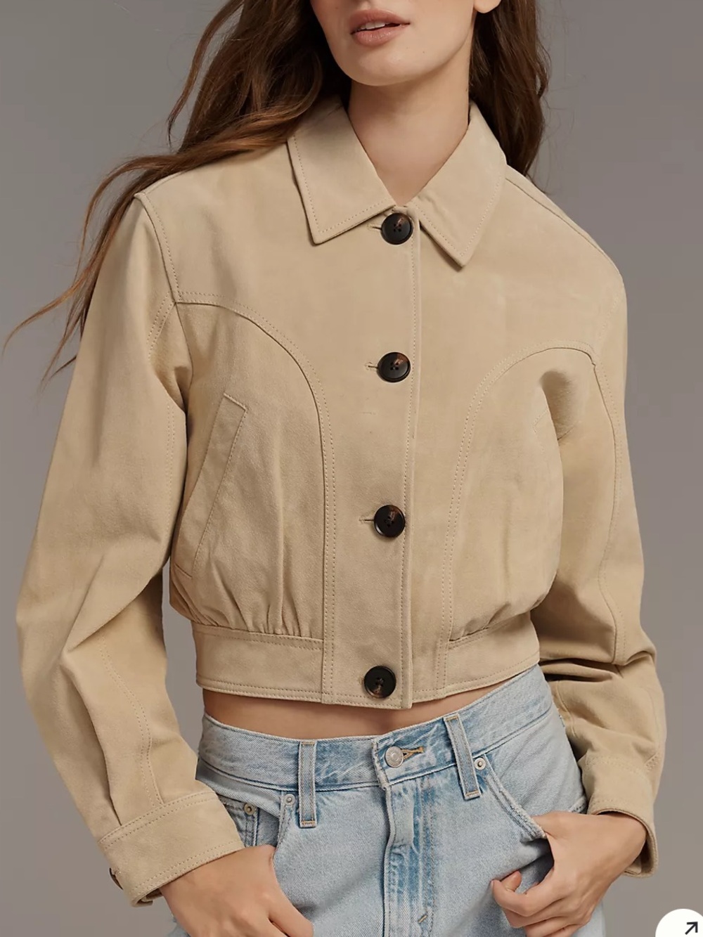 BLANKNYC Morning Latte Suede Jacket